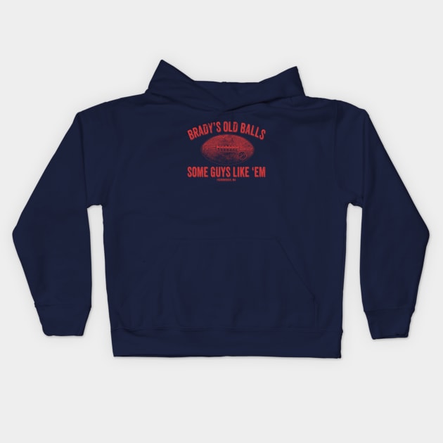 Brady's Old Balls Kids Hoodie by AngryMongoAff